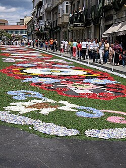 Alfombras florales en Puenteareas