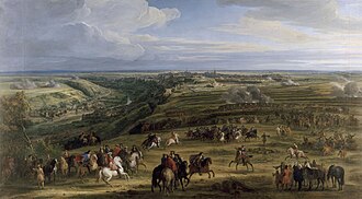 Representación histórica de la Toma de Luxemburgo por Adam Frans van der Meulen