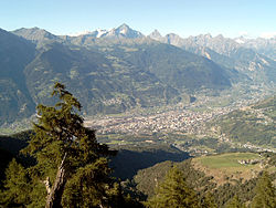 Vista general de la ciudad de Aosta