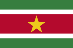 Bandera y símbolos oficiales de la República de Surinam