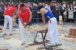 Los Picadores del Valle de Echo en el Paseo de la Independencia