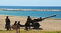 Artillería de la Legión en prácticas
