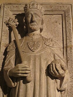 La tumba de Rodolfo I en la catedral de Espira