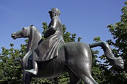Estatua ecuestre de Henri Guisan en Lausana, Suiza