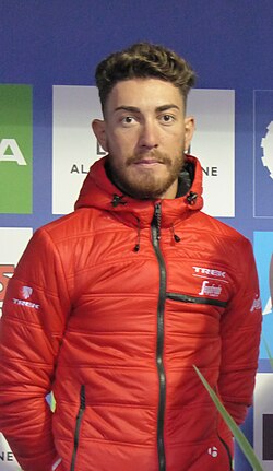 Giacomo Nizzolo en una competición ciclista