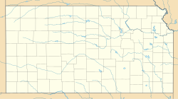 Mapa de ubicación de Emporia en Kansas