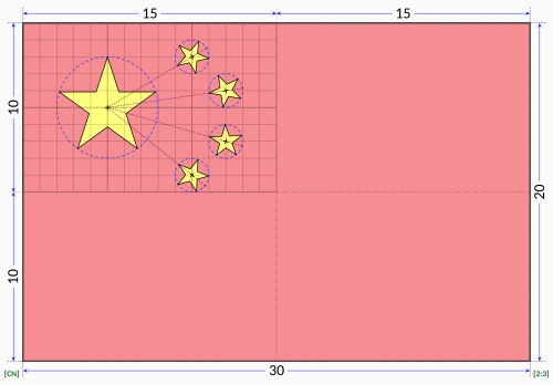 Hoja de construcción de la bandera