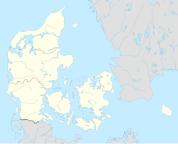 Mapa de ubicación de Grenaa en Dinamarca