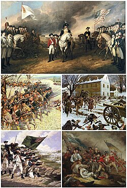 Diferentes batallas en la que intervino el Ejército Continental
