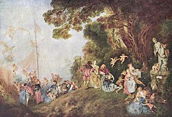 Embarque a la isla de Cythera de Jean-Antoine Watteau