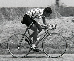 Giancarlo Bellini con el maillot de la montaña