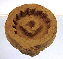Molde chino para fabricar engranajes de bronce de los siglos II a. C. a III d. C.
