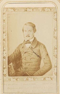 Retrato fotográfico de Cayetano Alberto de la Barrera realizado por Eusebio Juliá.