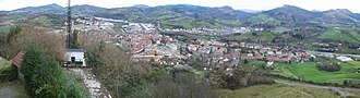 Vista panorámica general de Hernani