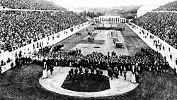 Ceremonia de Apertura en el Estadio Panathinaikó.