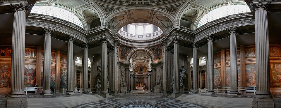 Vista panorámica del interior del Panteón