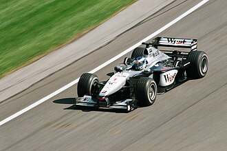 Mika Häkkinen en el Gran Premio de los Estados Unidos de 2000