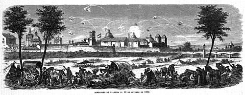Bombardeo de Valencia en octubre de 1869