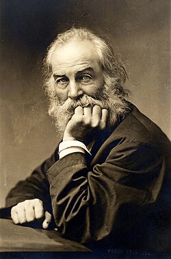 Whitman fotografiado a los 50 años en 1869