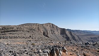 Vista de la cima de Jebel Jais