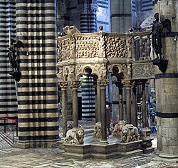 Púlpito de la catedral de Siena