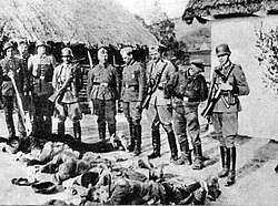 Campesinos polacos asesinados por las fuerzas alemanas en 1943