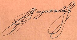 Firma de Gonzalo Argote de Molina