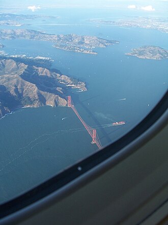 Vista general del estrecho del Golden Gate
