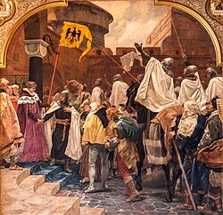 Federico II autorizando la invasión de Prusia