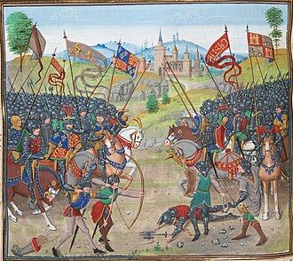 Representación histórica de la batalla de Nájera