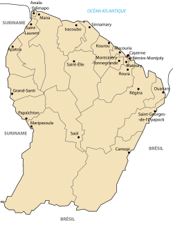 Representación gráfica de la Guayana Francesa.