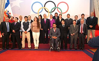 Despedida oficial del gobierno de Chile a varios deportistas clasificados a Londres 2012.