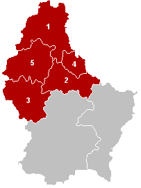 Cantones del distrito de Diekirch