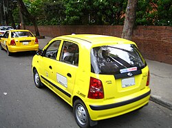 Taxi en Bogotá, Colombia