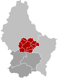 Distribución de las comunas del Cantón de Mersch