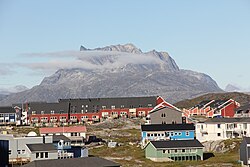 Monte Sermitsiaq visto desde Nuuk