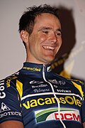 Borut Božič durante su etapa competitiva