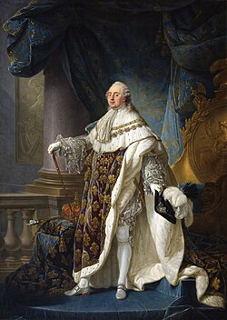 Retrato oficial de Luis XVI por Antoine-François Callet pintado en 1779