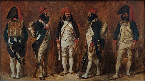 Soldados de la Primera República ilustrados por Auguste Raffet