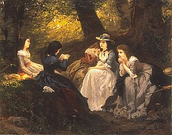 Ilustración leyendo el Werther