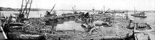 Pecio del Maine en 1911