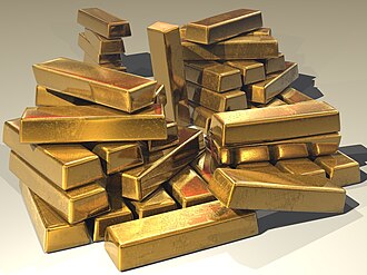 Representación de una pepita de oro