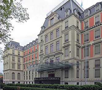 Edificio del Palacio Wilson en Ginebra