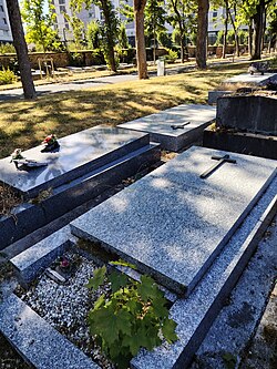 Tumba de María Blanchard en el cementerio de Bagneux