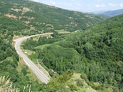 Tramo de la N-260 en Sarroca de Bellera