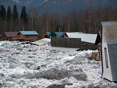 Inundación en Eagle, Alaska