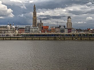 Vista del río Escalda
