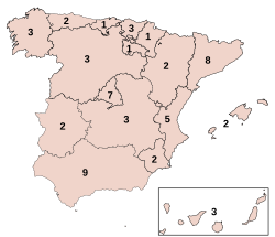 Representación de senadores designados por las comunidades autónomas