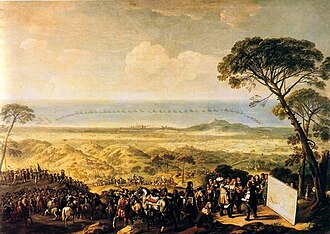 Óleo del asedio de Barcelona en 1652