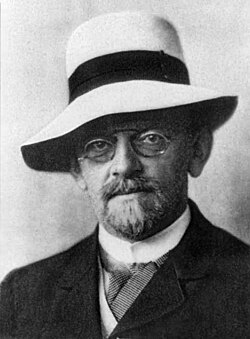 Retrato de David Hilbert en 1912